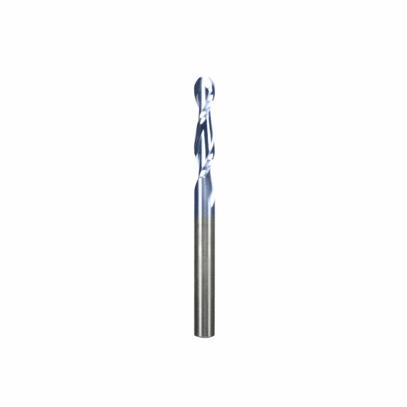 72-202 Upcut Ball Nose Spiral Router Bit, 1/4" SH, 1/4" D